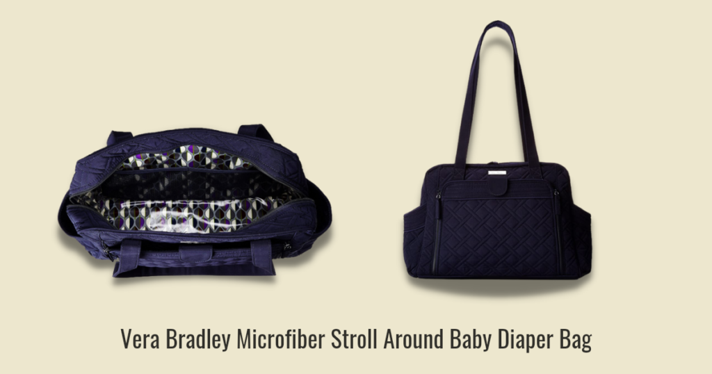 vera bradley microfibre stroll around baby diaper bag