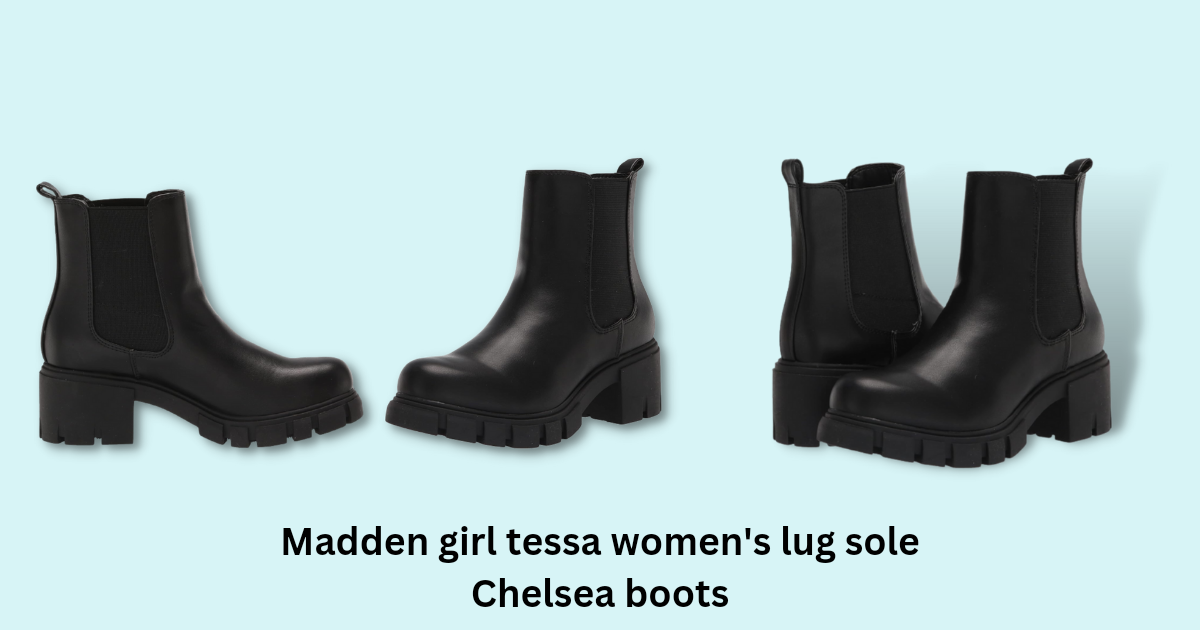 madden girl tessa women's lug sole chelsea boots