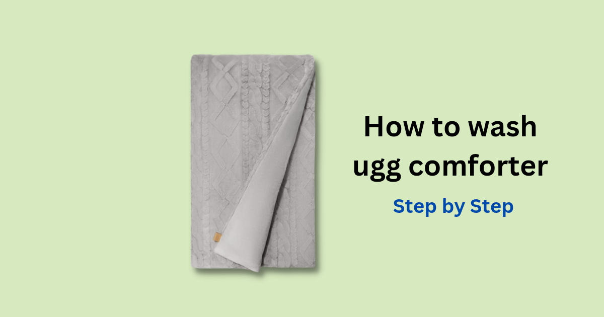 how to wash ugg comforter
